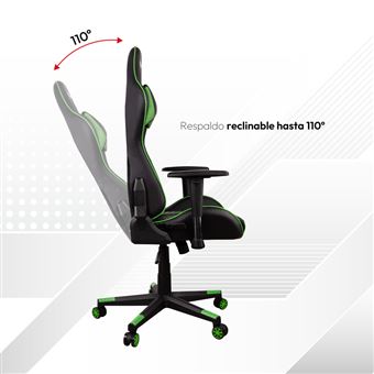 Silla de escritorio gaming racing con respaldo reclinable