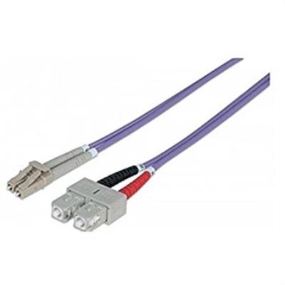 Intellinet Gris/Violeta 5M, Lc/Sc 5M Lc Sc - Cables De Fibra Óptica