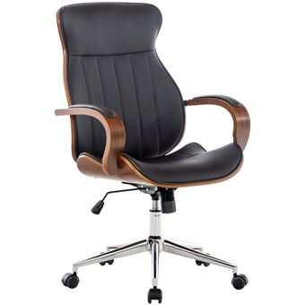 Silla de oficina Dudeco Melilla Nogal y marrón - 1