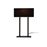 Lámpara de mesa Homemania Way Surf III Negro 35x15x52 cm_1