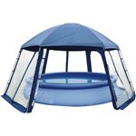 Carpa para piscina - Poliester - 3 puertas 5 x 3.9 x 2.5 m