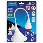 Garza De Escritorio led owl luz blanca fria 6000k funciona con pilas y usb flexible mesa 12w sobremesa 120