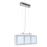 Lámpara de techo colgante vidaXL, de vidrio, para el comedor, 3 x E14_0