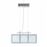 Lámpara de techo colgante vidaXL, de vidrio, para el comedor, 3 x E14_2