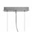 Lámpara de techo colgante vidaXL, de vidrio, para el comedor, 3 x E14_3