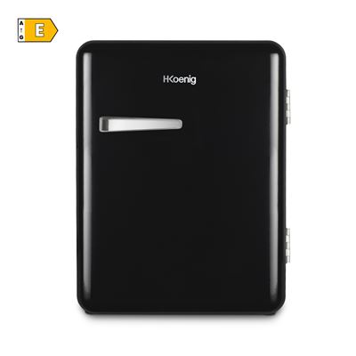Mini Frigorífico Vintage Toad9 H.koenig , 31l, Compacto, Temperatura Regulable, 24 Db, Negro