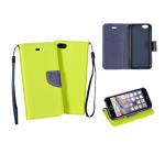 Book Case Fancy BCF for Samsung G925 Galaxy S6 Edge Lime Navy