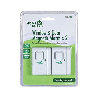 Alarma para Puertas y Ventanas, Blanco, Set de 2 Piezas. Homeguard HGWDA512