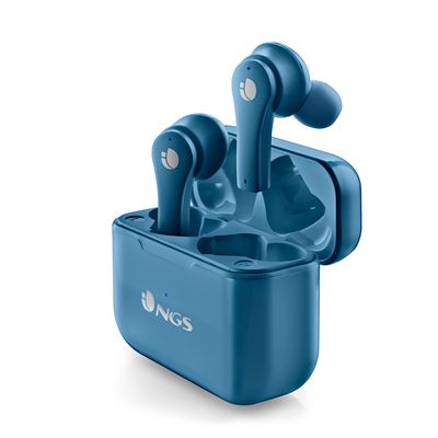Auriculares In-ear Inalámbricos Ngs Artica Bloom Azure 24 Hrs Autonomía Control Táctil Carga Usb Typec Azul