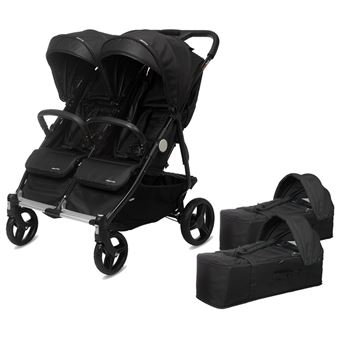 Silla de paseo gemelar Playxtrem Baby Twin + 2 capazos, Irongate