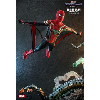 Figurine Spider-Man Integrated Suit 29 Cm Hot Toys 1/6 MMS623, No Way Home