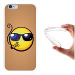 Funda iPhone 6 6S, WoowCase [ iPhone 6 6S ] Funda Silicona Gel Flexible Emoticono Emoji Boss, Carcasa Case TPU Silicona - Transparente