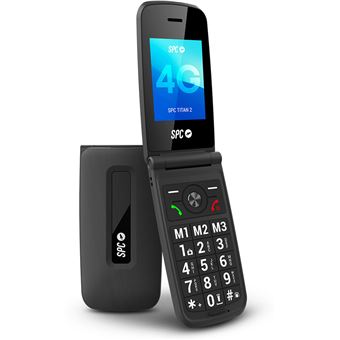 Teléfono móvil para mayores SPC Titan 2, 4G, teclas XL, timbre alto, configuración remota - Negro - 1