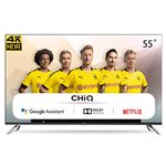 TV LED 55" CHiQ U55H7A 4K UHD WiFi Bluetooth HDMI ARC USB negro