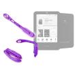 Luz LED De Lectura De Color Morado Para E-Book BQ Cervantes - Dispone De Clip De Enganche Para Adaptarlo A Su Dispositivo Por DURAGADGET