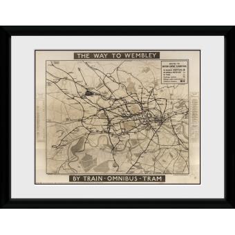Fotografia enmarcada Transport For London Way To Wembley 60x80cm