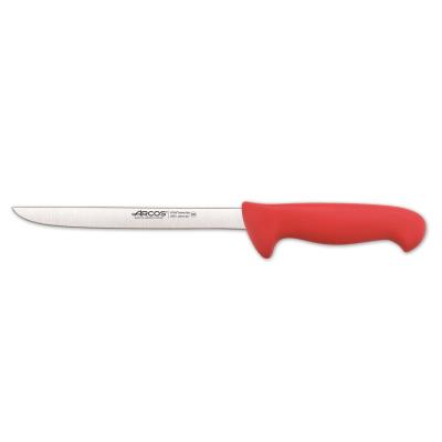 Cuchillo Fileteador Arcos Colour - Prof 295122 De Acero Inoxidable Y Mango Ergonómico - Rojo