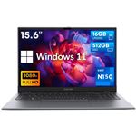 PC Portátil CHUWI Gemibook Plus - Procesador Intel N150 15.6""  Pantalla 16GB +512GB Batería 5000mAh - Gris