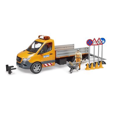 Mb Sprinter Municipal Con Módulo De Luz Y Sonido, Conductor Y Accesorios. Bruder 02677