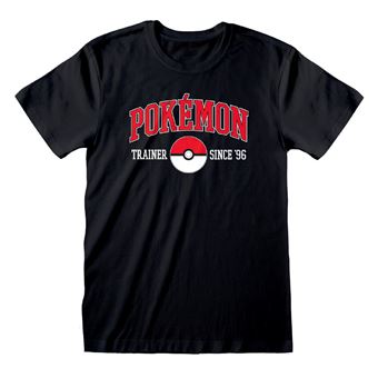 Camiseta de Manga Corta Pokémon Since 96 XXL Negro - 1