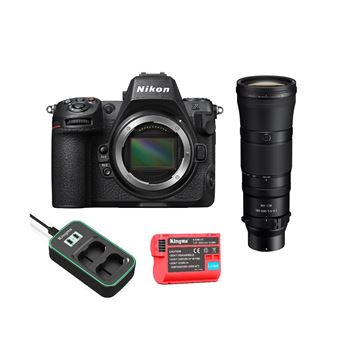 Cámara Nikon Z8 + lente Z 180-600 mm f 5.6-6.3 VR + kit cargador de batería Kingma - 1