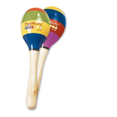 Maracas Madera Pintadas De 20 Cm