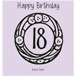 Happy 18 Birthday Party Guest Book (Girl), Birthday Guest Book, Keepsake, Birthday Gift, Wishes, Gift Log, Comments and Memories. HardCover
