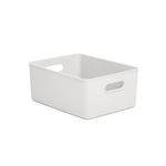 Tatay Caja Organizadora rectangular baobab 15l de capacidad polipropileno libre bpa color blanco medidas 29.4 38.5 16 pergamon 29x38x16 70103.01