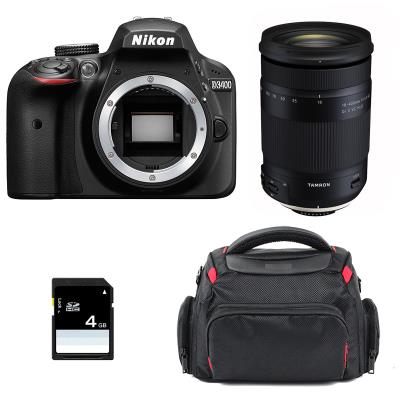 Pack Nikon D3400 Tamron 18-400mm Di II VC HLD Bolsa
