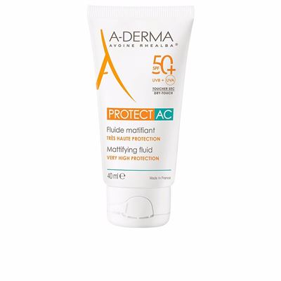 A-Derma Fluido Facial Matificante De Día Spf 50+ Protect Ac 40Ml