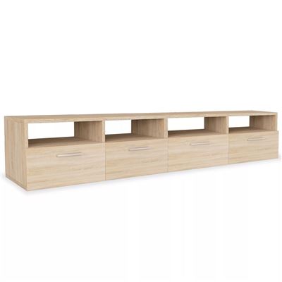 Mueble de salón para la TV vidaXL aglomerado 2 roble 95x35x36 cm