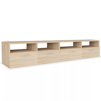 Mueble de salón para la TV vidaXL aglomerado 2 roble 95x35x36 cm - 1