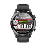 Innjoo Reloj Inteligente hombre smartwatch ijmen wath atomnegro cuero negro men watch plata