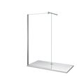 Mamparas de Ducha Pantalla Panel Fijo 10mm Antical - Barra 140cm - 130x200cm