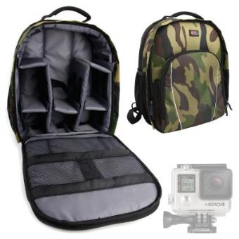 Mochila Resistente Al Agua Funda Impermeable Para Geonaute 360 Gopro Hero 4 3 3 2 1 Color Verde Camuflaje Por Duragadget Bolsa Para Videocamara Los Mejores Precios Fnac