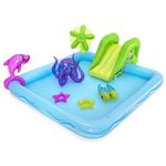 Piscina hinchable Infantil Bestway Acuario 239x206x86 cm con Tobogán