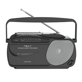 Radiocassette NEVIR NVR-443T Negro/Plata - 1