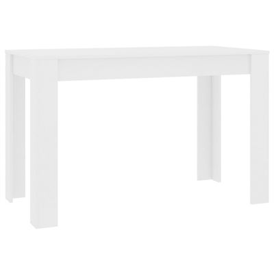 Vidaxl Blanco Mesa De Comedor Aglomerado 120X60x76cm 19Kg
