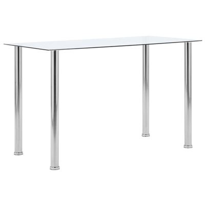 Vidaxl Mesa De Comedor Vidrio Templado 120X60x75 Cm