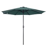 Parasol de jardín Outsunny verde Ø300x245 cm acero y poliéster