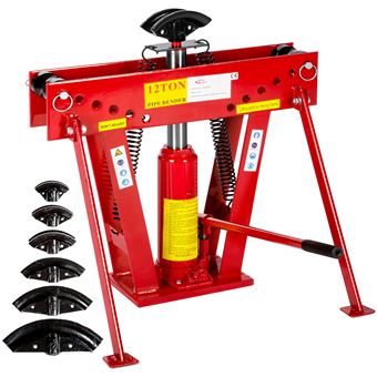 Maquina hidráulica de doblado de tubos 43 kg, Rojo