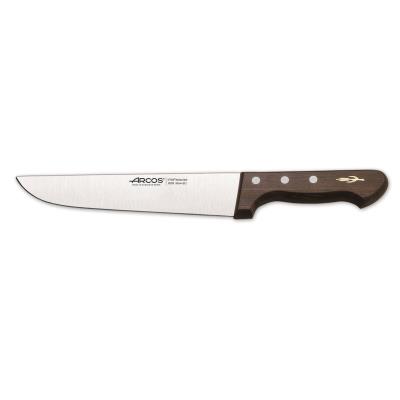 Cuchillo De Carnicero Arcos Palisandro 260300 De Acero Inoxidable Nitrum Y Mango De Madera De Palisandro Con Hoja De 20 Cm, Y Funda Hoja
