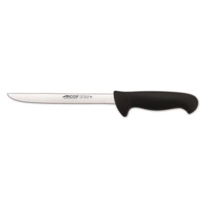 Cuchillo Fileteador Arcos Colour - Prof 295125 De Acero Inoxidable Y Mango Ergonómico - Negro