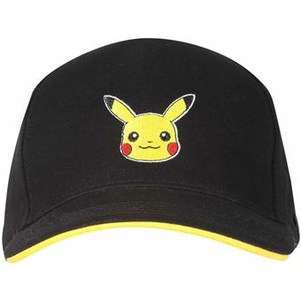 Gorra Unisex Pokémon Pikachu Badge talla unica | 58 cm Negro - 1