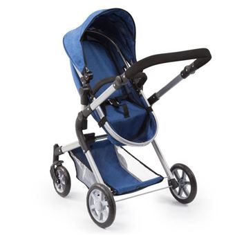 Cochecito BAYER para muñeca Neo Star azul con bandolera y cesta de la compra ajustable cochecito convertible Cochecito BAYER para muñeca Neo Star azul con bandolera y cesta de la compra ajustable cochecito convertible