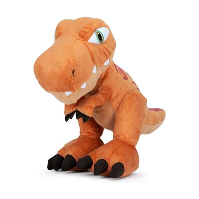 Famosa Softies Peluche jurassic world trex de 25 cm con peana muñeco blandito y suave relleno fans my other me park dinosaurio multicolor 0