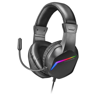 Auriculares Gaming Frgb Rainbow Mars Gaming Mh122 Over Ear Negros