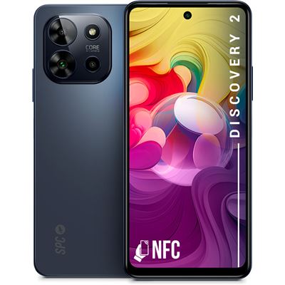 Smartphone SPC Discovery 2 de 6+128GB con pantalla 6.6"" HD+, Triple Cámara, NFC y carga rápida - Deep Sky