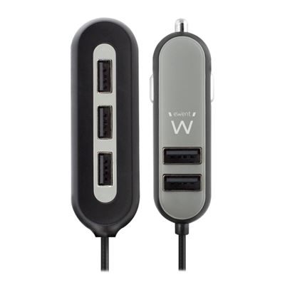 Ewent Cargador Usb Para Coche/ 5 Puertos/ 54W - Imagen 2