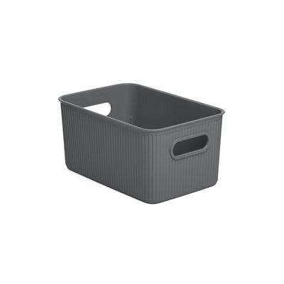 Cesta 5l Baobab Gris Antracita Tatay 18x27x13 Cm - 70102.14